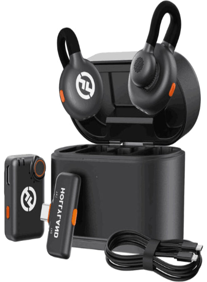 Hollyland LARK M2S Combo 2-Person Wireless Microphone System for Cameras and Mobile Devices