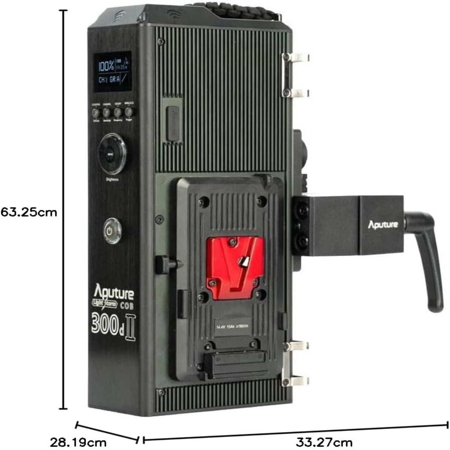 Aputure Light Storm C300d Mark II LED Light Kit with V-Mount Battery Plate