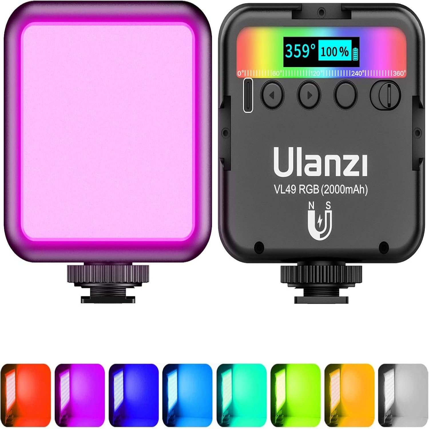 ULANZI Mini Pocket 49 RGB Video LED Light