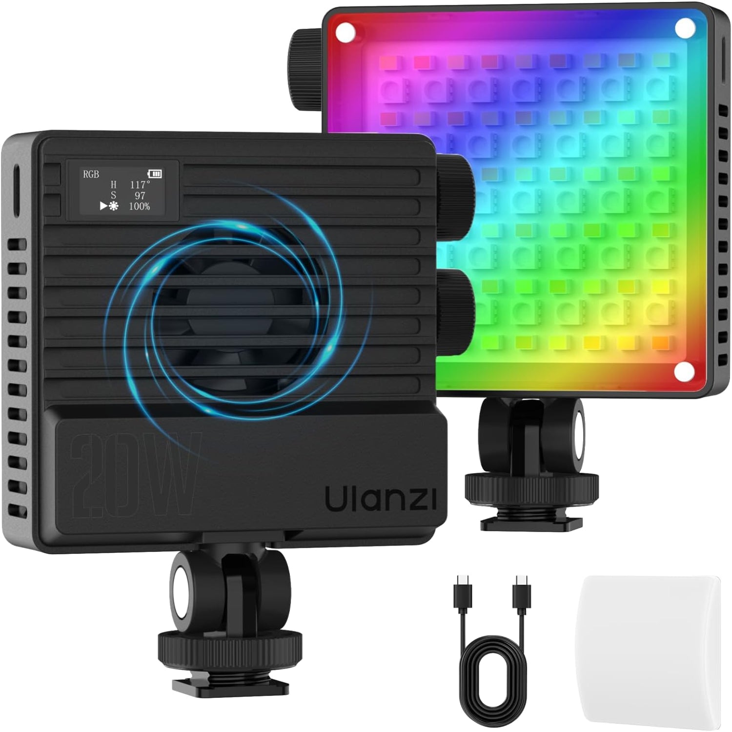 ULANZI LE20 20W RGB Pocket Light Black