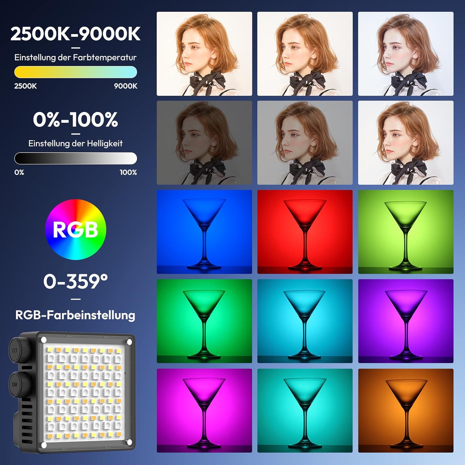 ULANZI LE20 20W RGB Pocket Light Black