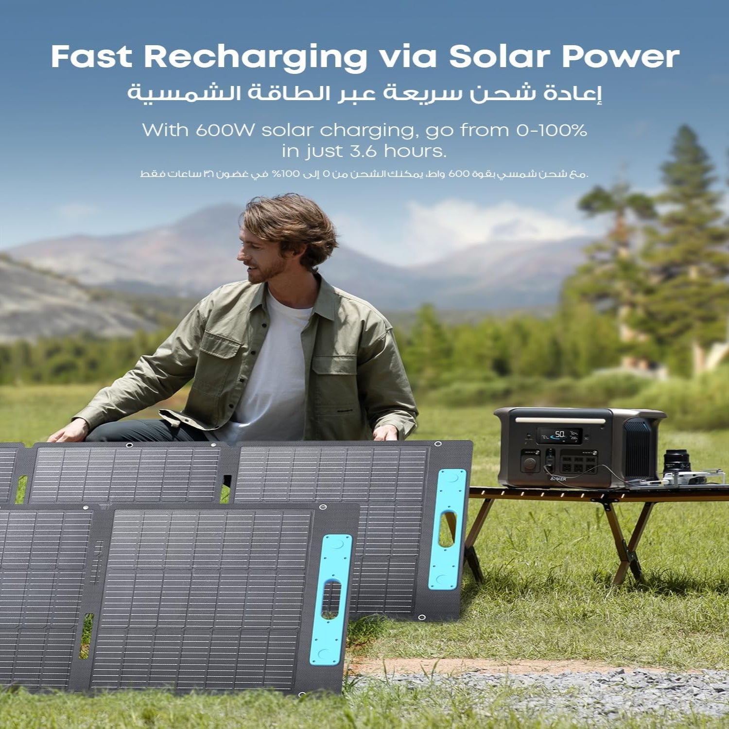 Anker SOLIX F1500 Portable Power Station, 1800W Solar Generator, PowerHouse Design, 1536Wh Battery Generators for Home Use, LiFePO4 Power Station for Outdoor Camping and RVs