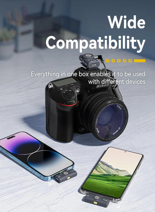 HOLLYLAND Lark M2 Duo Combo Wireless Microphone System.