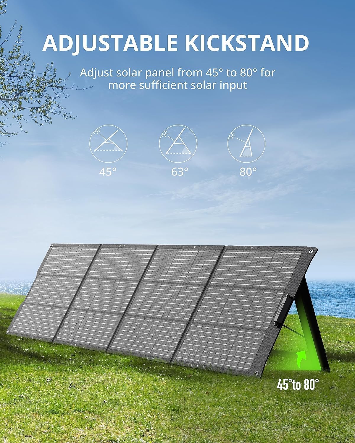 Growatt 200W Portable Foldable Solar Panel | 24V MC4 Solar Charger
