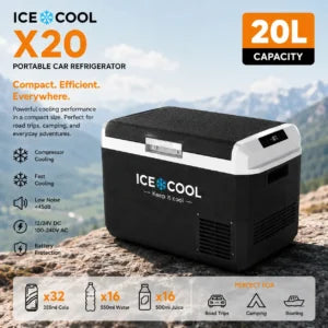 ICECOOL X20 Portable Car Refrigerator (20L)