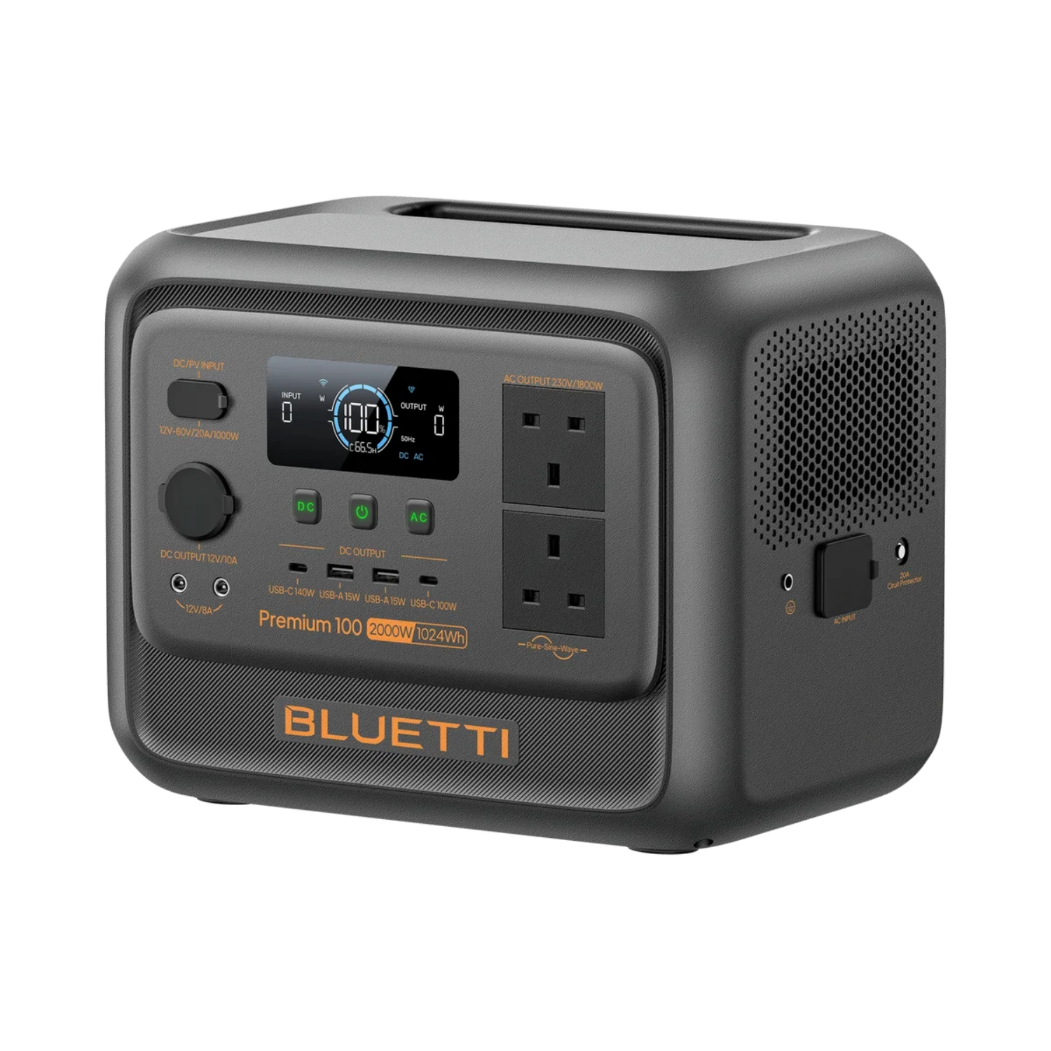 BLUETTI Premium 100 V2 Portable Power Station | 2,000W 1,024Wh