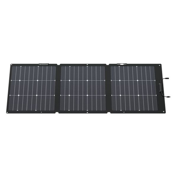 ECOFLOW 160W Bifacial Portable Solar Panel for Power Plants, 25% High Conversion Efficiency, Foldable Solar Panel with Adjustable Kickstand, IP68 Waterproof for Outdoor Camping