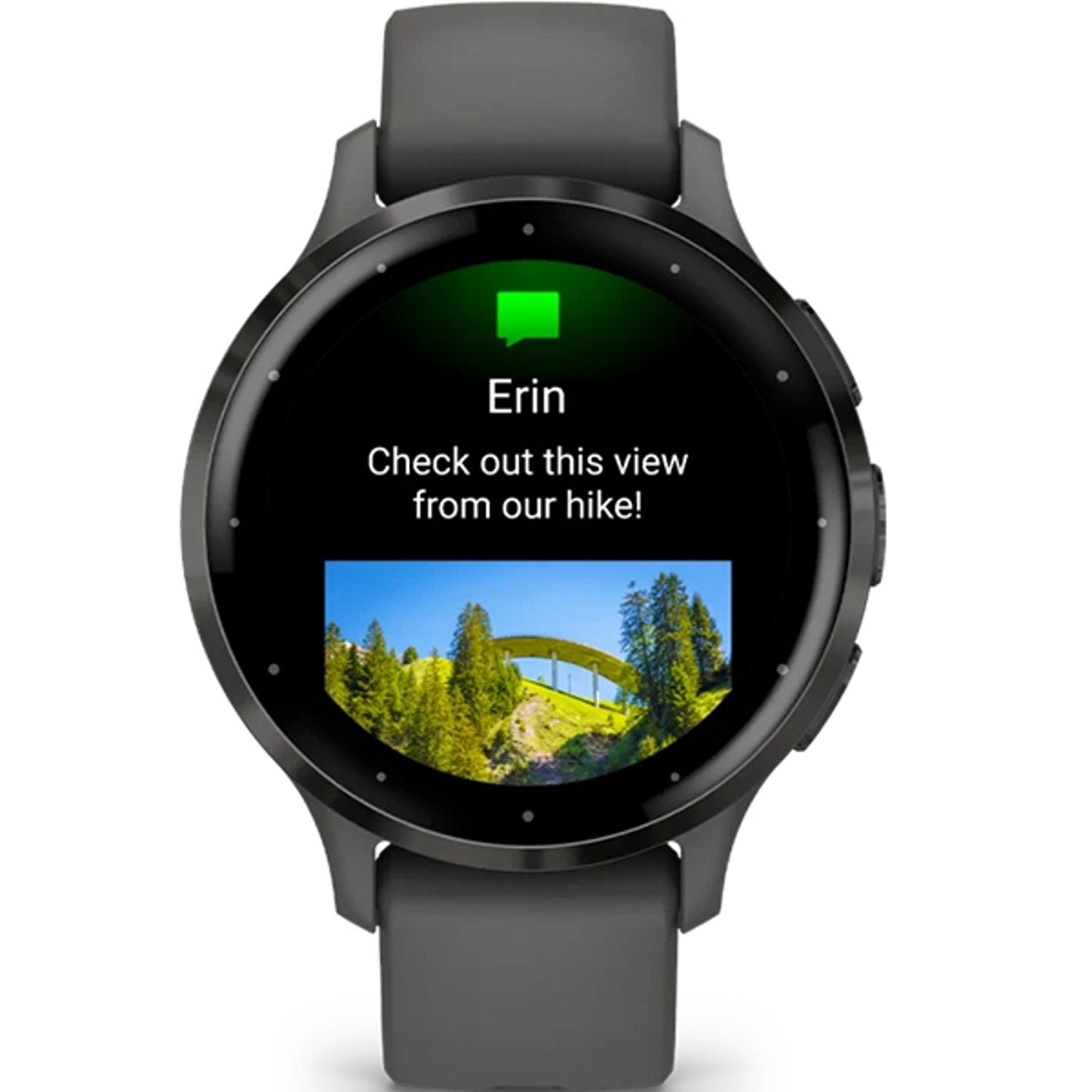 Garmin Venu 3s GPS Smartwatch Stainless Steel Bezel With Pebble Grey Case and Silicone Band 41mm 010-02785-00