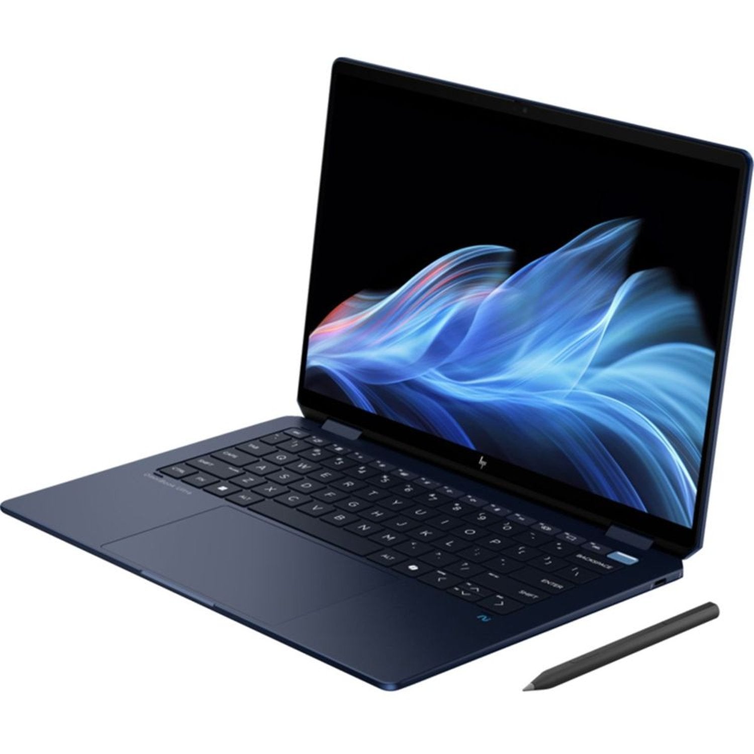 HP OmniBook Ultra Flip (2024) Ultrabook – 2nd Series / Intel Core Ultra 7-256V / 14inch 2.8K OLED / 1TB SSD / 16GB RAM / Shared Intel Arc Graphics / Windows 11 Home / English & Arabic Keyboard / Atmospheric Blue / Middle East Version – [14-FH0002NE]