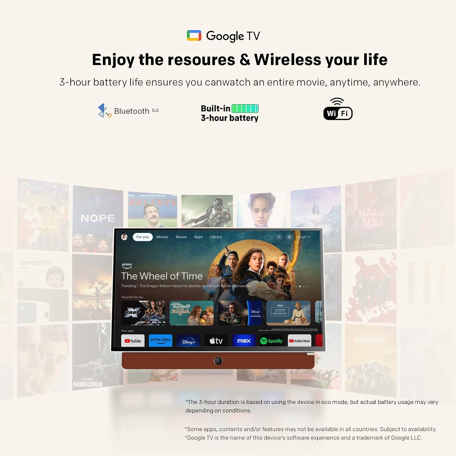 Skyworth 24-inch Portable Smart TV with Google TV
