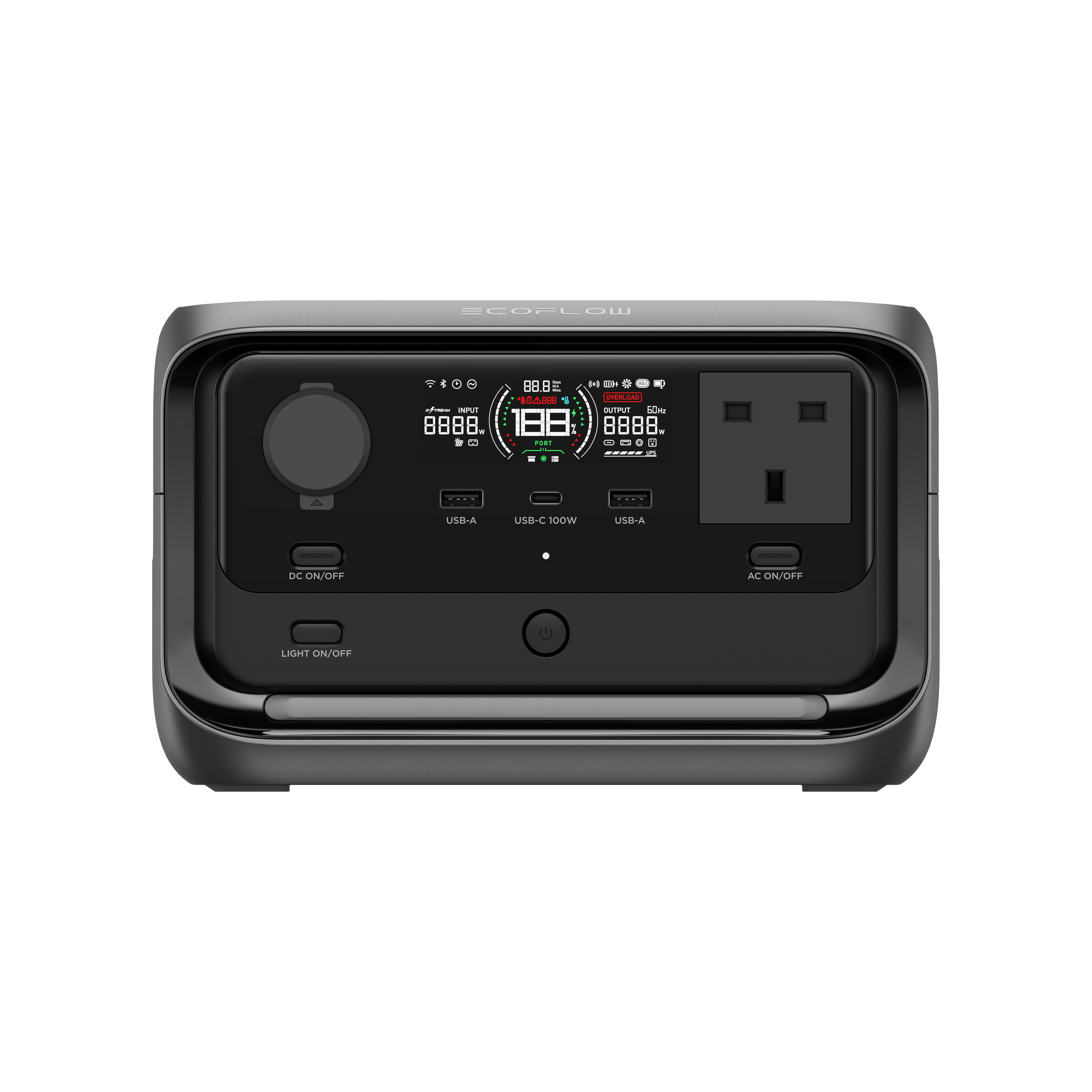 EcoFlow RIVER 3 Plus Portable Power Station (286Wh LFP Battery, 1200W Output)