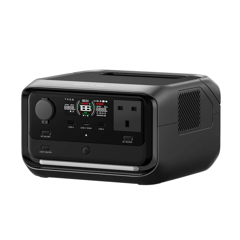 EcoFlow RIVER 3 Plus Portable Power Station (286Wh LFP Battery, 1200W Output) (Box Open)
