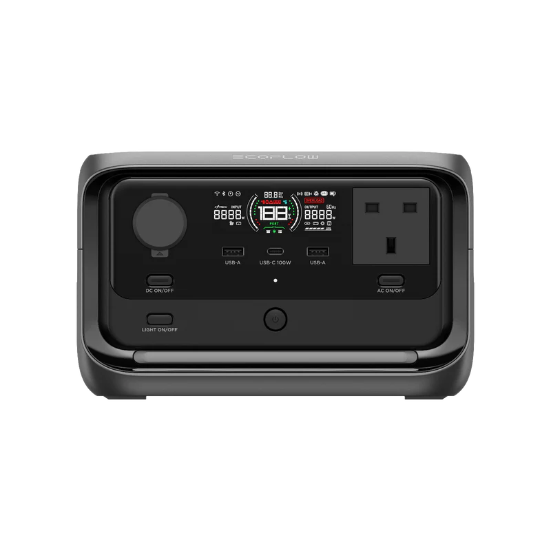 EcoFlow RIVER 3 Plus Portable Power Station (286Wh LFP Battery, 1200W Output) (Box Open)