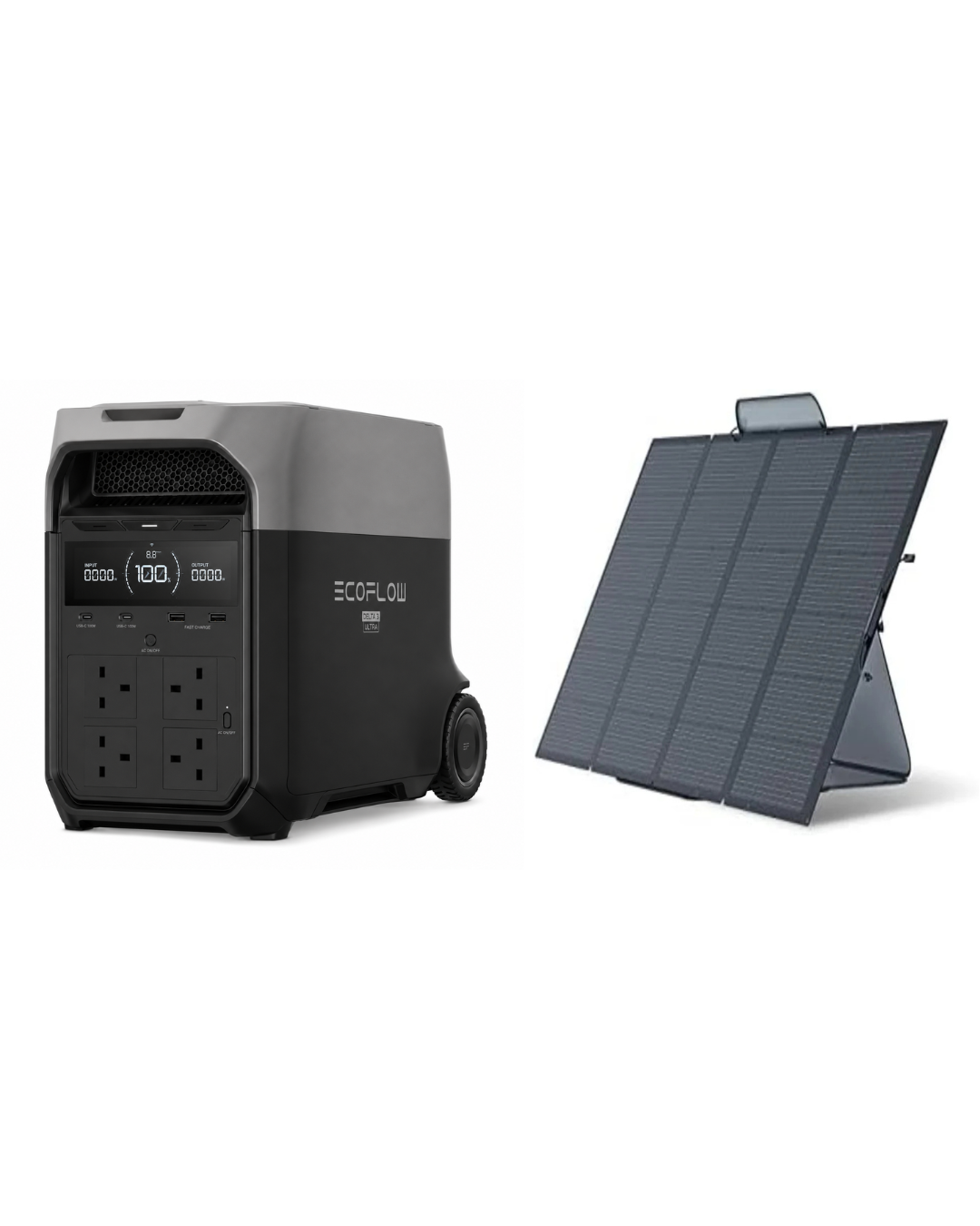 EcoFlow DELTA 3 Ultra 3072Wh Power Station  with Ecoflow 400W Solar Panel