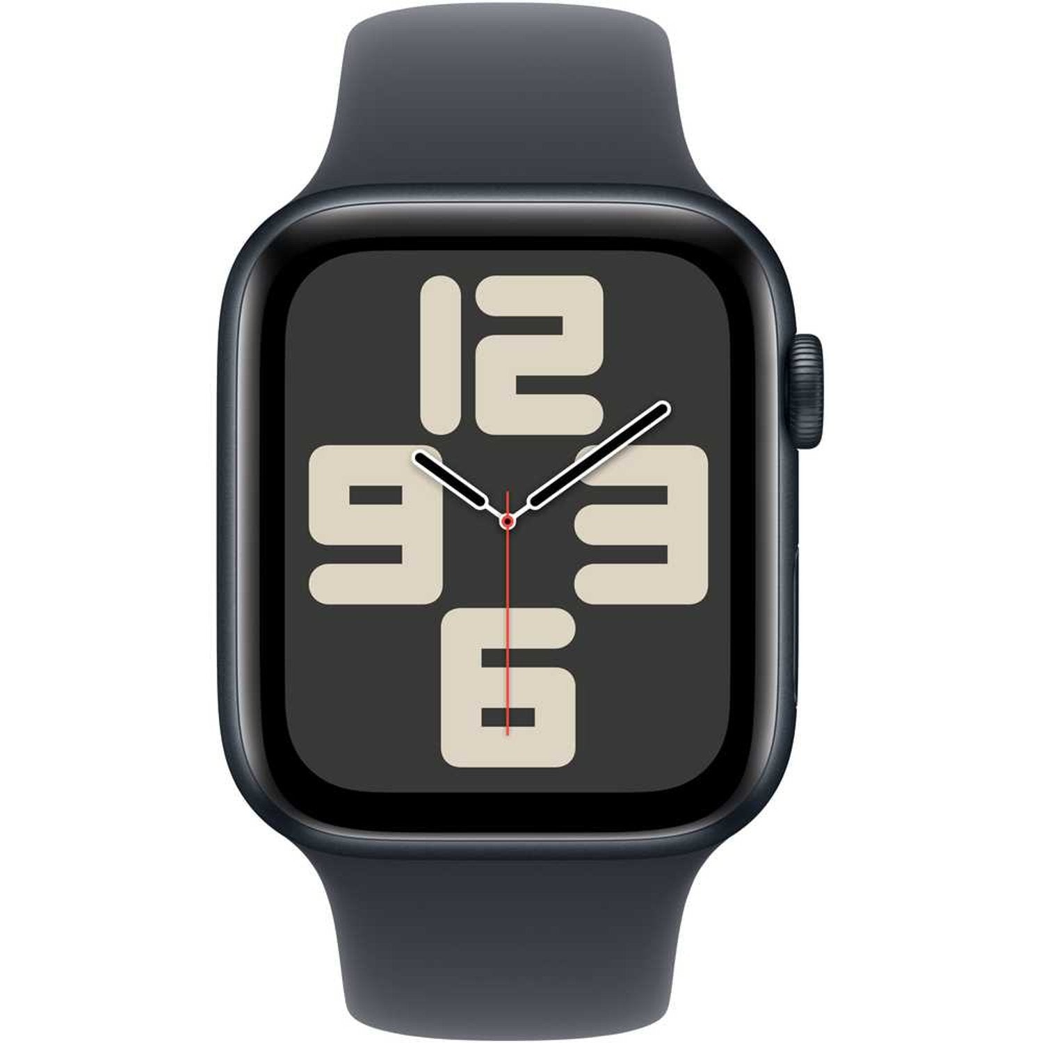 Apple Watch SE (2024) GPS 44mm Midnight Aluminum Case with Midnight Sport Band – M/L