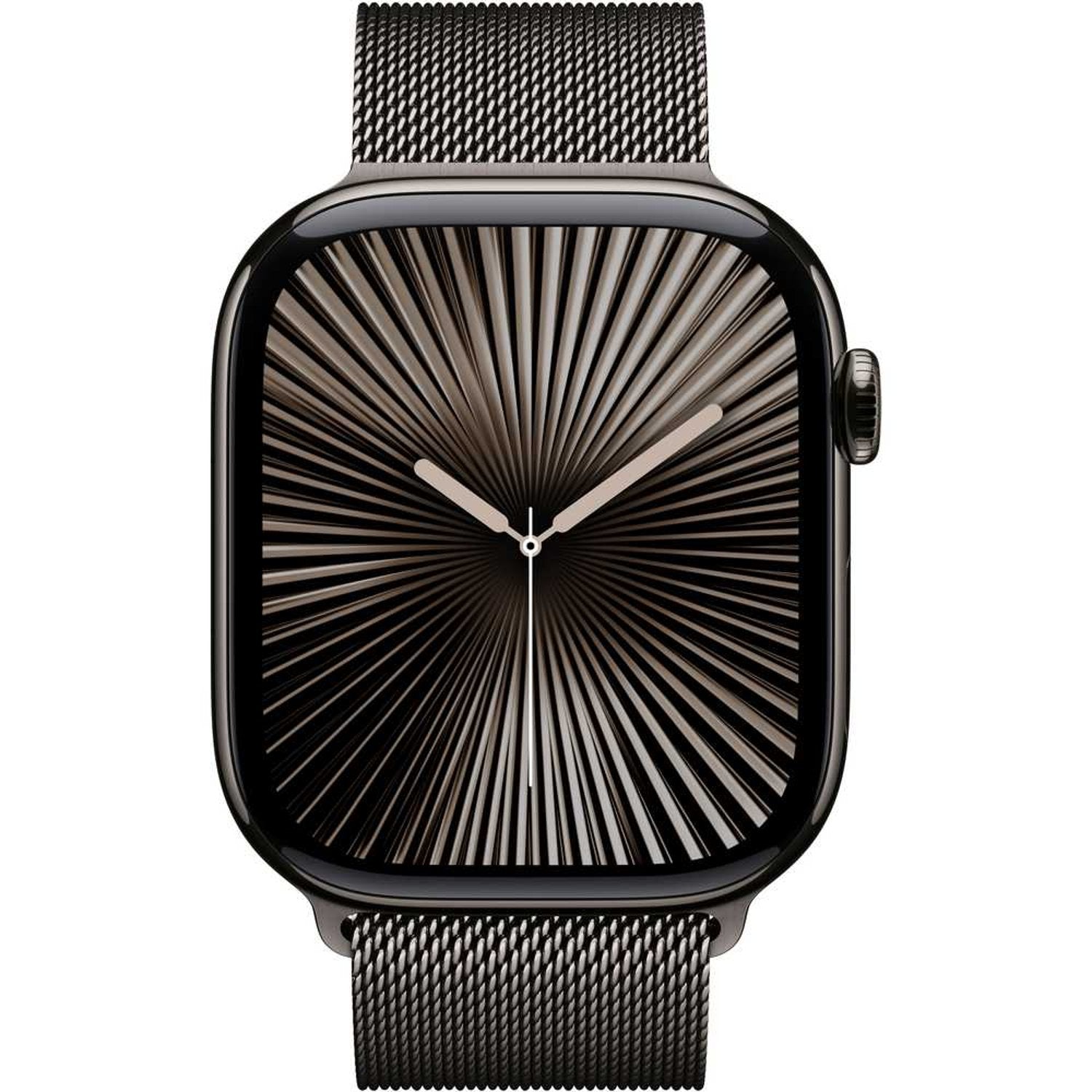 Apple Watch Series 10 GPS + Cellular 46mm Slate Titanium Case with Slate Milanese Loop – S/M