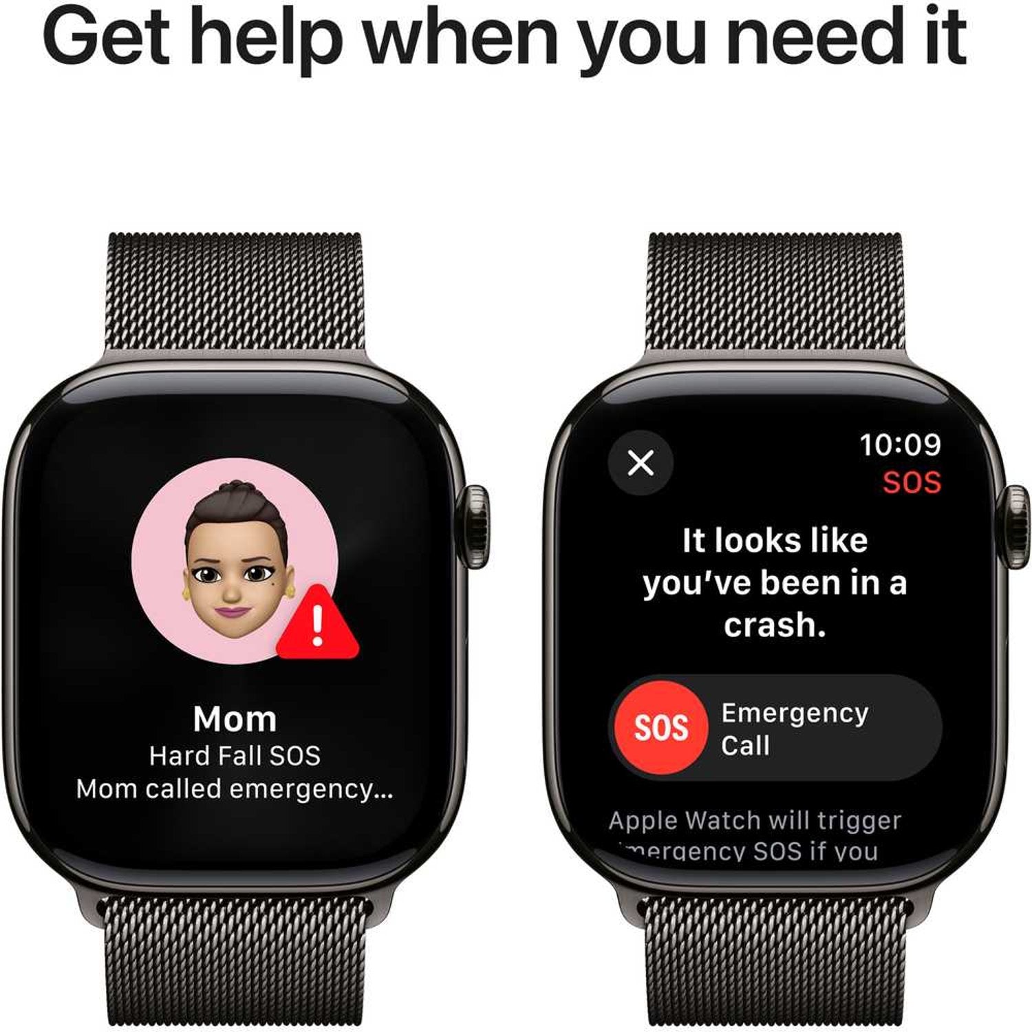 Apple Watch Series 10 GPS + Cellular 46mm Slate Titanium Case with Slate Milanese Loop – S/M