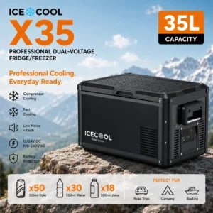 ICECOOL X35 Professional Dual-Voltage Fridge/Freezer (35L)