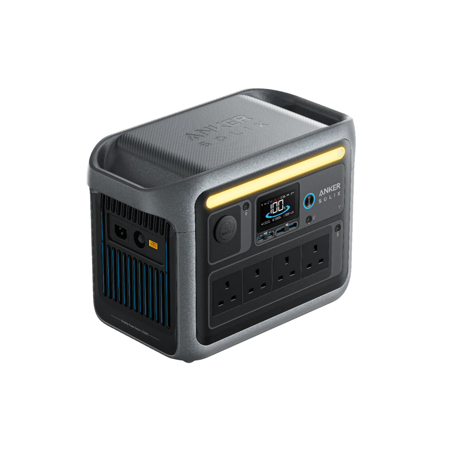 Anker SOLIX C1000 Portable Power Station, 1800W (Peak 2400W) Solar Generator, Full Charge in 58 Min, 1056wh LiFePO4 Battery for Home Backup, Power Outages, and Outdoor Camping