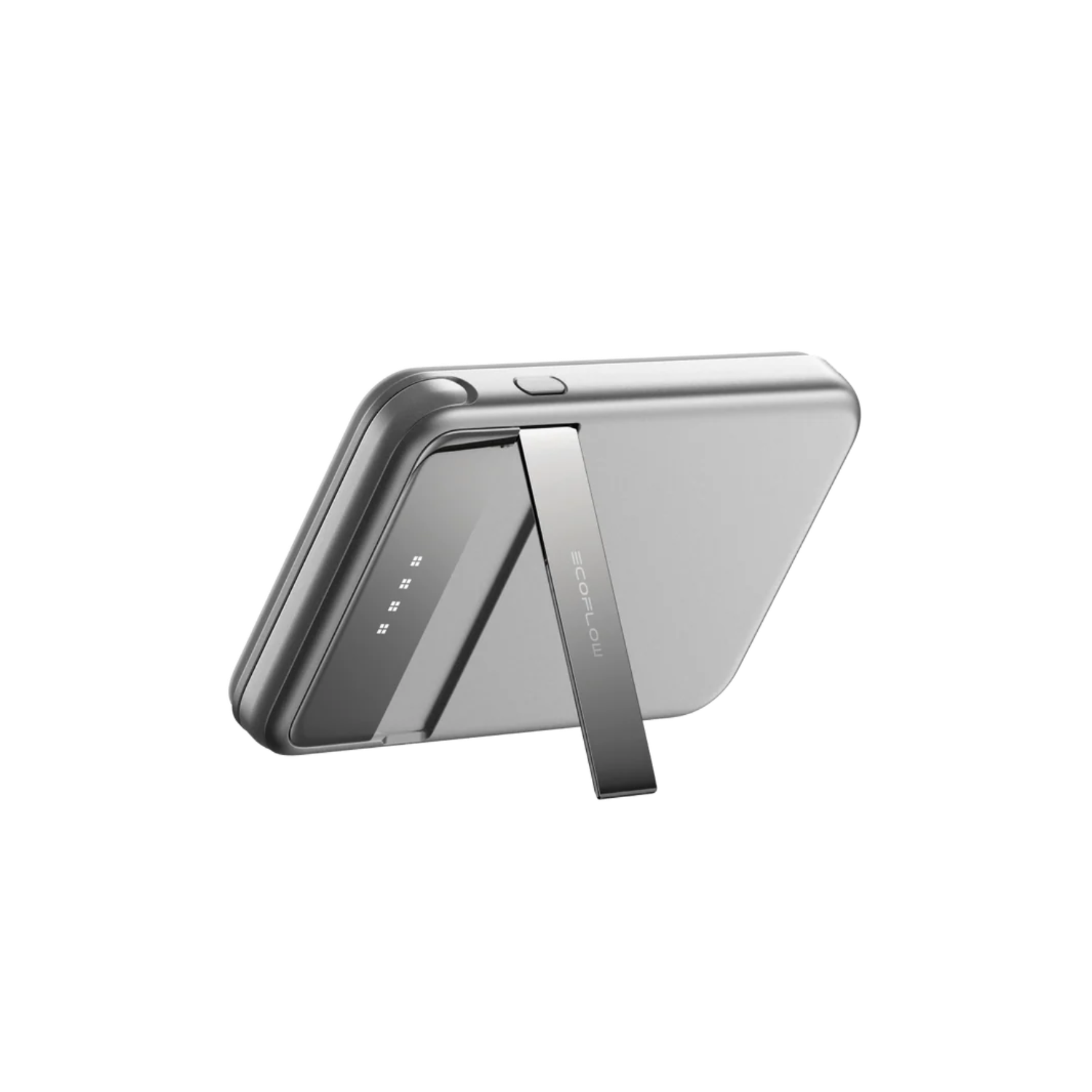 EF ECOFLOW Rapid Power Bank 5000mAh Qi2 Certified Wireless Magnetic Portable Charger, 30W Max Fast Charging Battery Pack with Built-in USB-C Cable & Stand (Rapid 5000 Sliver)