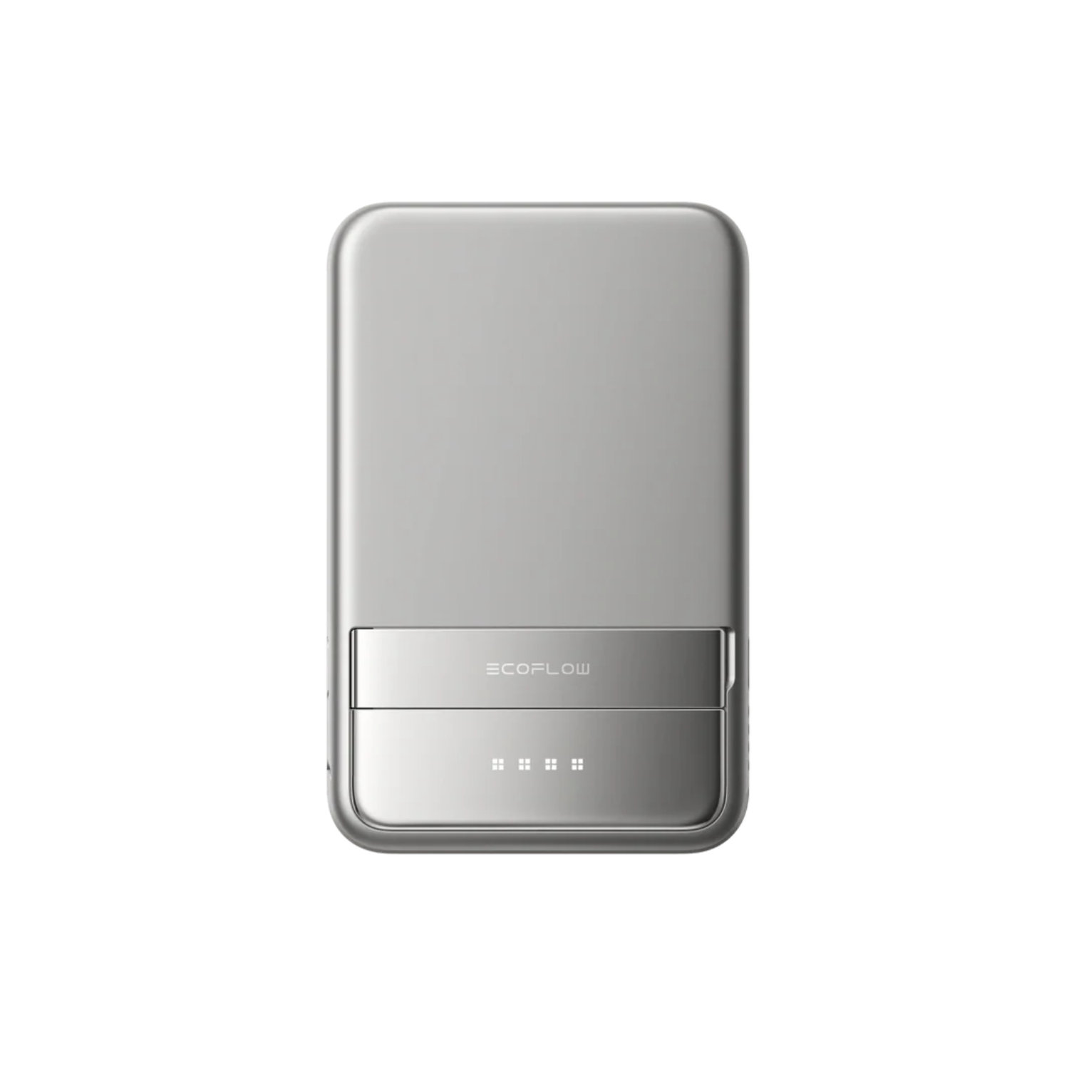 EF ECOFLOW Rapid Power Bank 5000mAh Qi2 Certified Wireless Magnetic Portable Charger, 30W Max Fast Charging Battery Pack with Built-in USB-C Cable & Stand (Rapid 5000 Sliver)