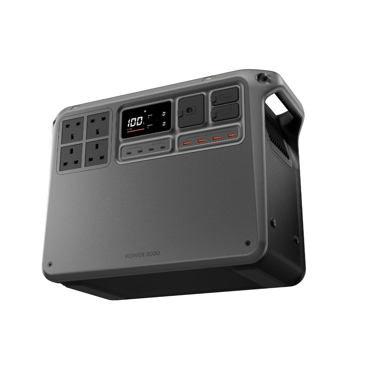 DJI Power 2000 Portable Power Station, 2048Wh LFP Battery, Compact Size, 3000W Stable Output, 0-80% Recharge in 55 Mins, Electric Generator for Home, Camping & RVs, Off-Grid